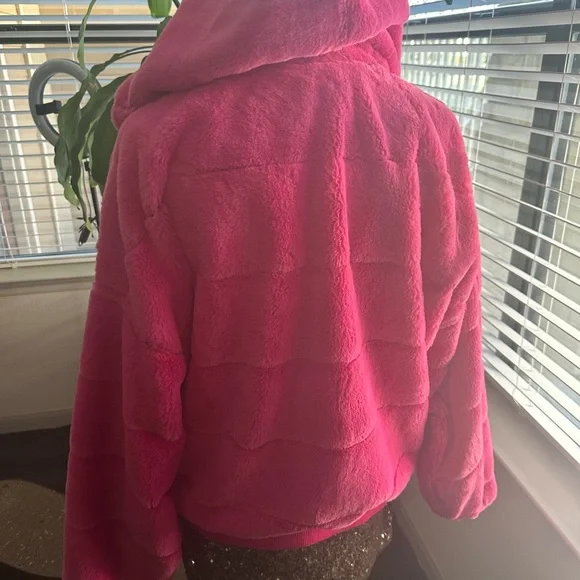 Fashion Nova Pink Hooded Jacket - Picture 5 of 5